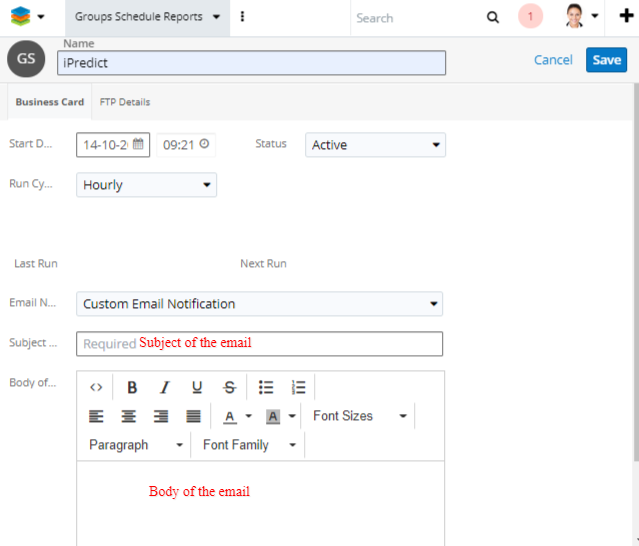Advanced Report Exporter add-on for SugarCRM group schedule reports